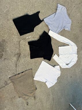 6 pc bundle Brandy Melville Aritzia Los Angeles Apparel top tank tops baby tee